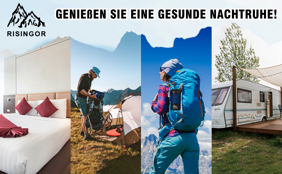 Спальний мішок туристичний бавовна, ультралегкий, для кемпінгу та піших прогулянок, з двостороннім замком, чорний