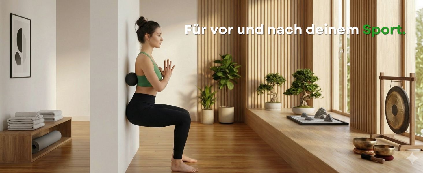 Набір масажних роликів та м'ячів PandaFit для м'язів та спини (5 предметів), EPP піна, з сумкою для перенесення