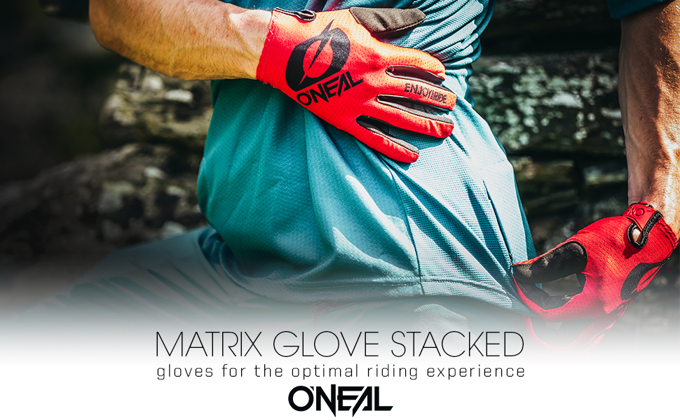 Рукавички O'NEAL для мотоцикла та велосипеда: MX, MTB, DH, FR, Downhill, Freeride, чорний/неонові жовті