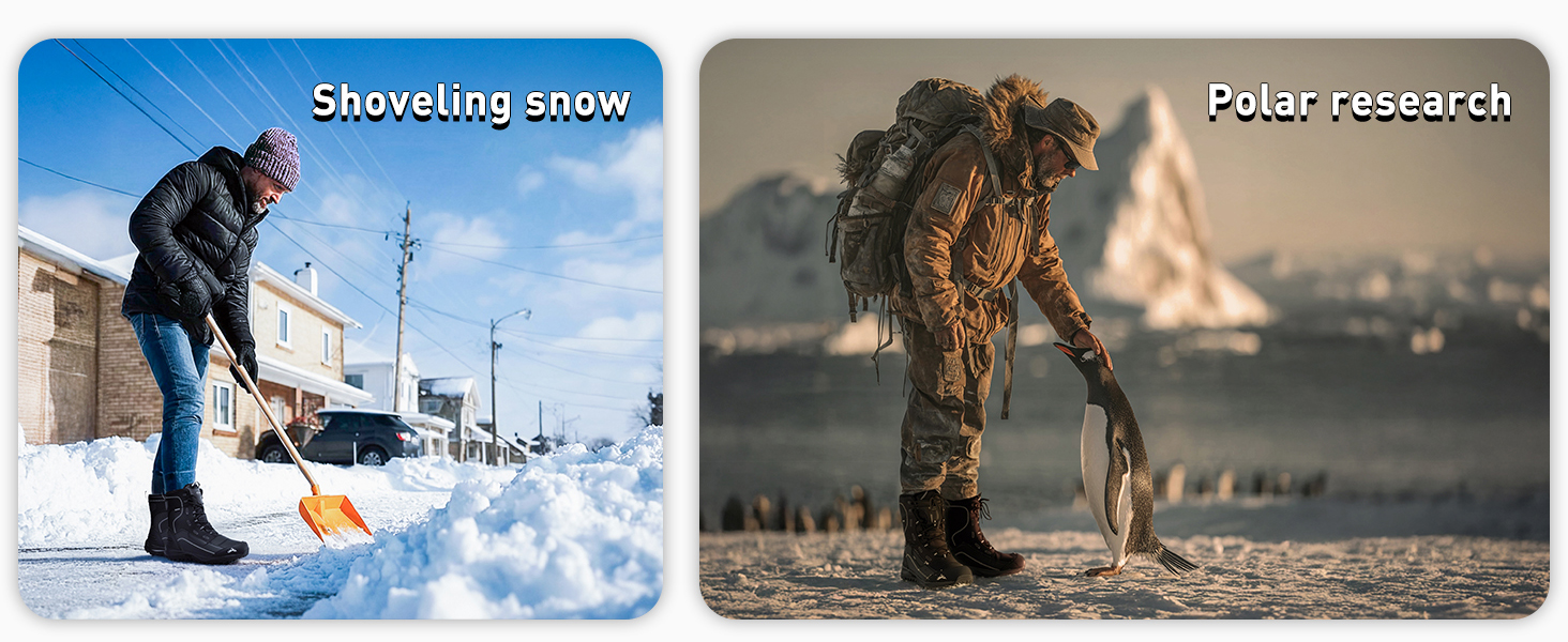 Чоловічі зимові чоботи Winter, з підкладкою з хутра, теплі, водонепроникні, розмір 44 EU, чорний колір
