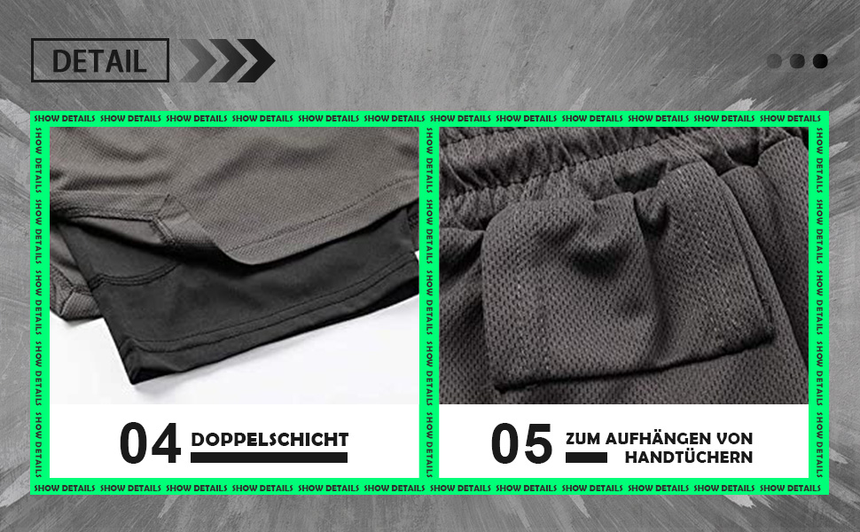 Шорти чоловічі MANLUODANNI 2-в-1, спортивні, швидка сушка, літні, для бігу, тренувань, червоні