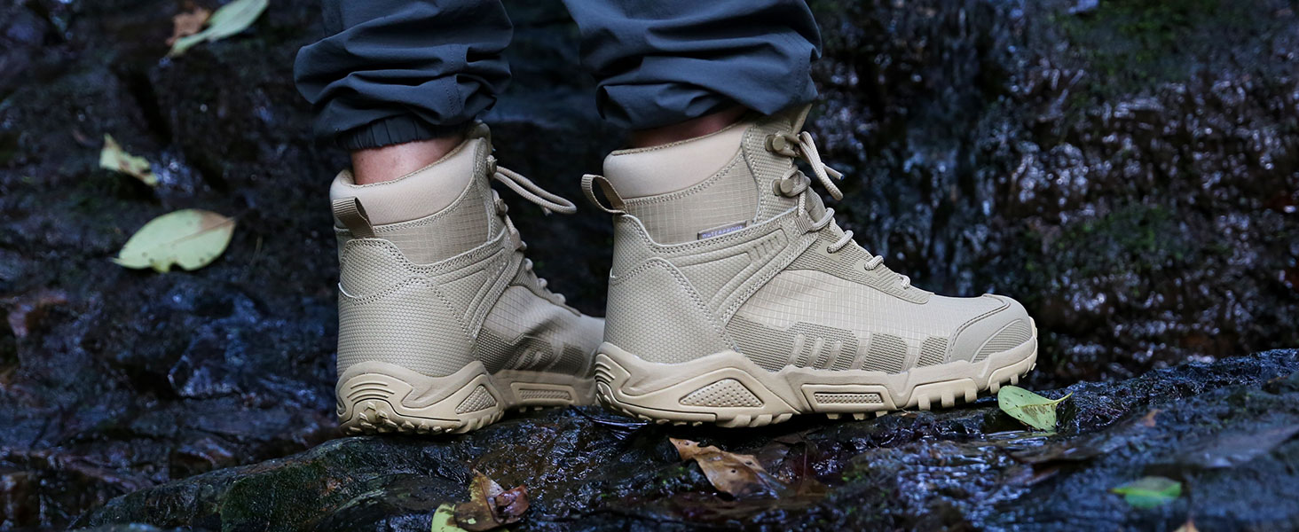 Чоловічі туристичні черевики FREE SOLDIER, чорні, водонепроникні, дихаючі, низькі