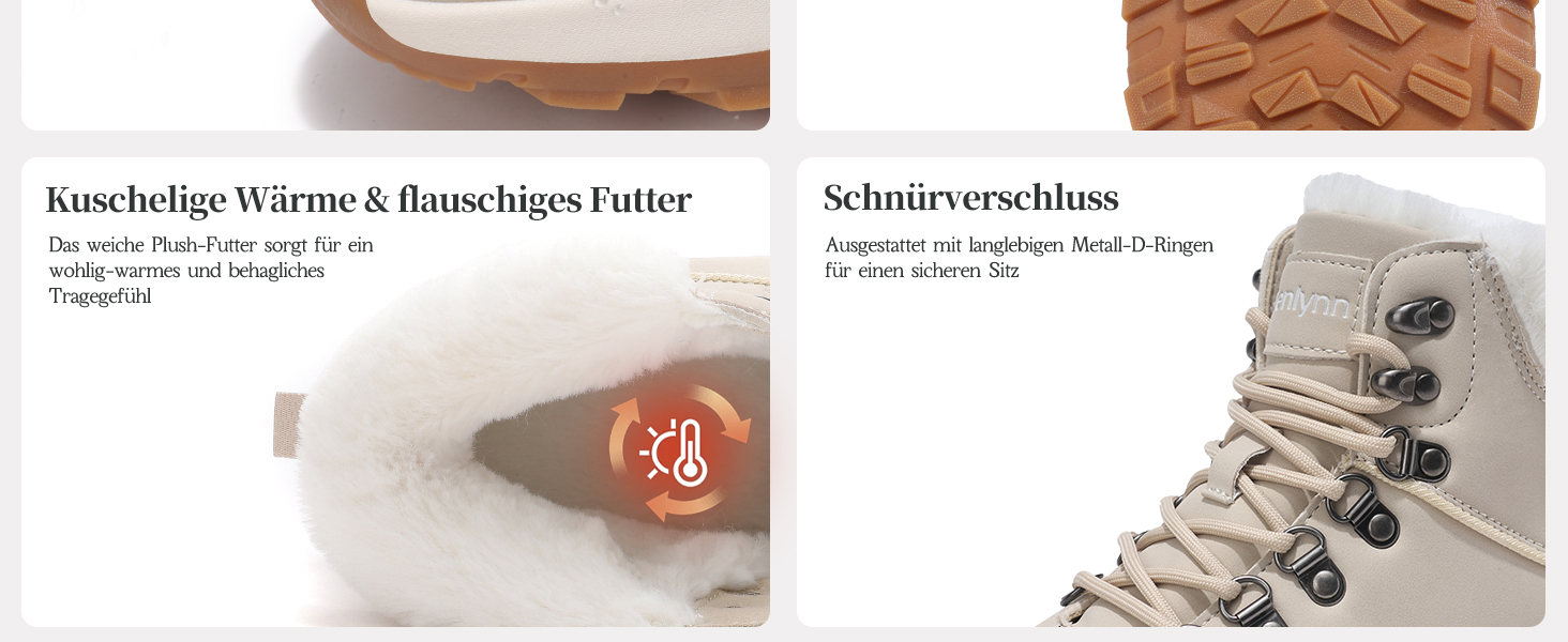 Жіночі зимові черевики: утеплені снігоступи, трекінгові черевики для хайкінгу (жовті, 38 EU)