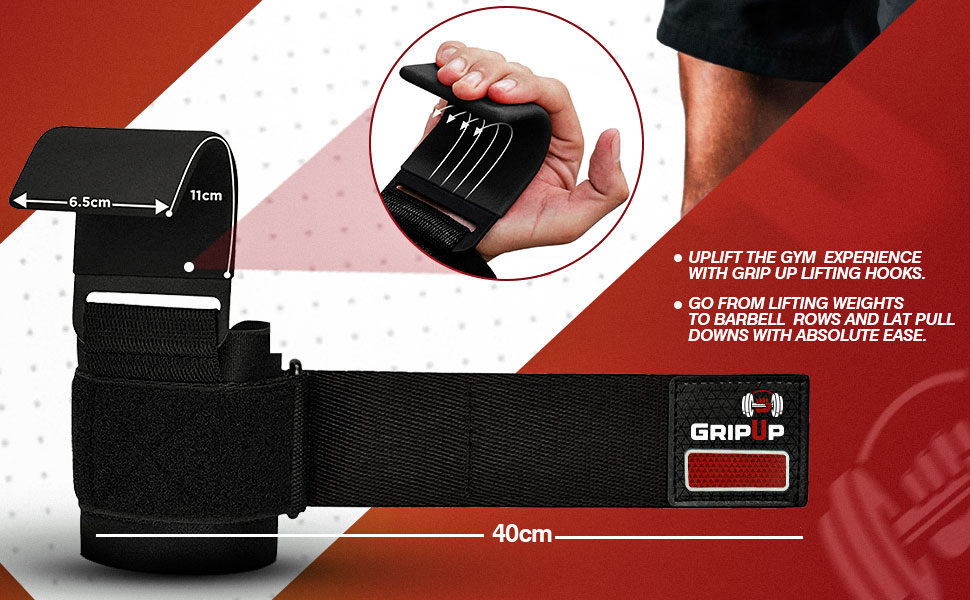 Набори для фітнесу: підтримка силових тренувань (пара), 8 мм м'які захисні накладки на зап'ястя, гаки для підйому штанги з гумовим покриттям, для пауерліфтингу, важкої атлетики, підтягувань та бодібілдингу, червоний