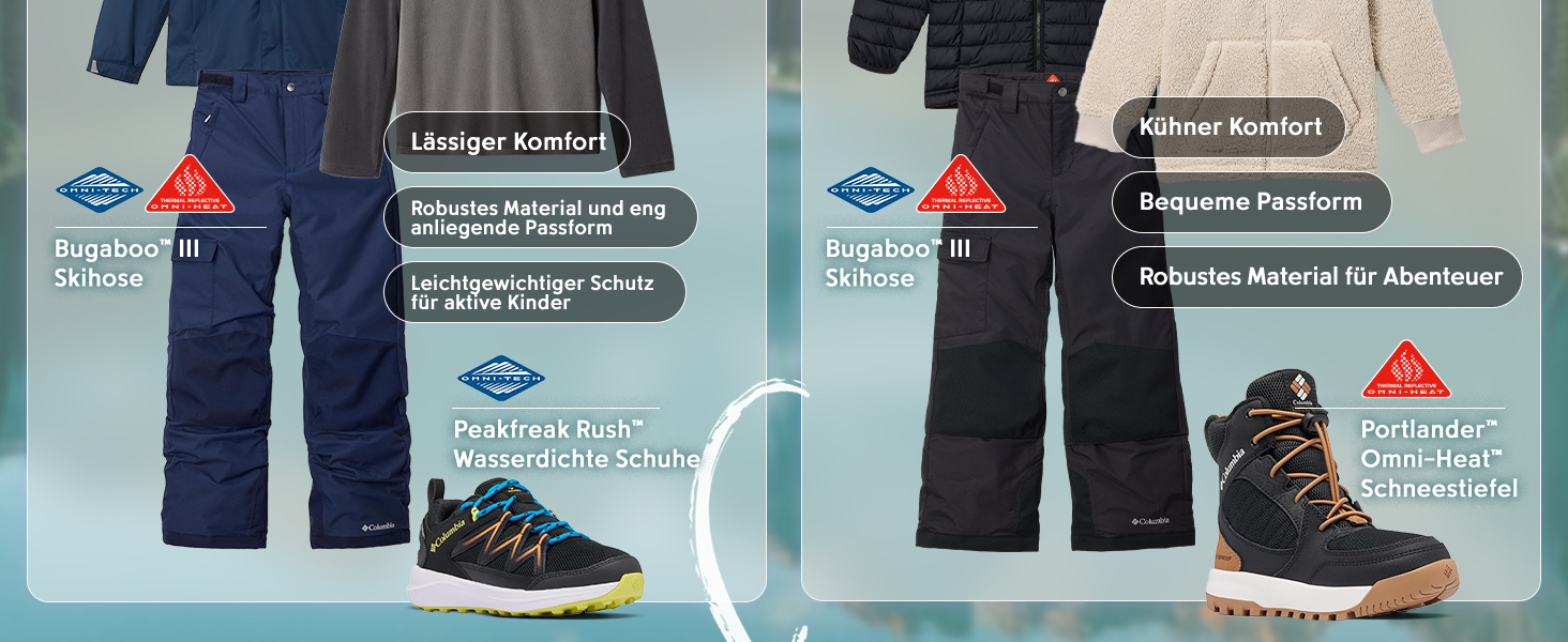 Дитячі трекінгові черевики Columbia Peakfreak Rush Waterproof Black Voltage 35 EU