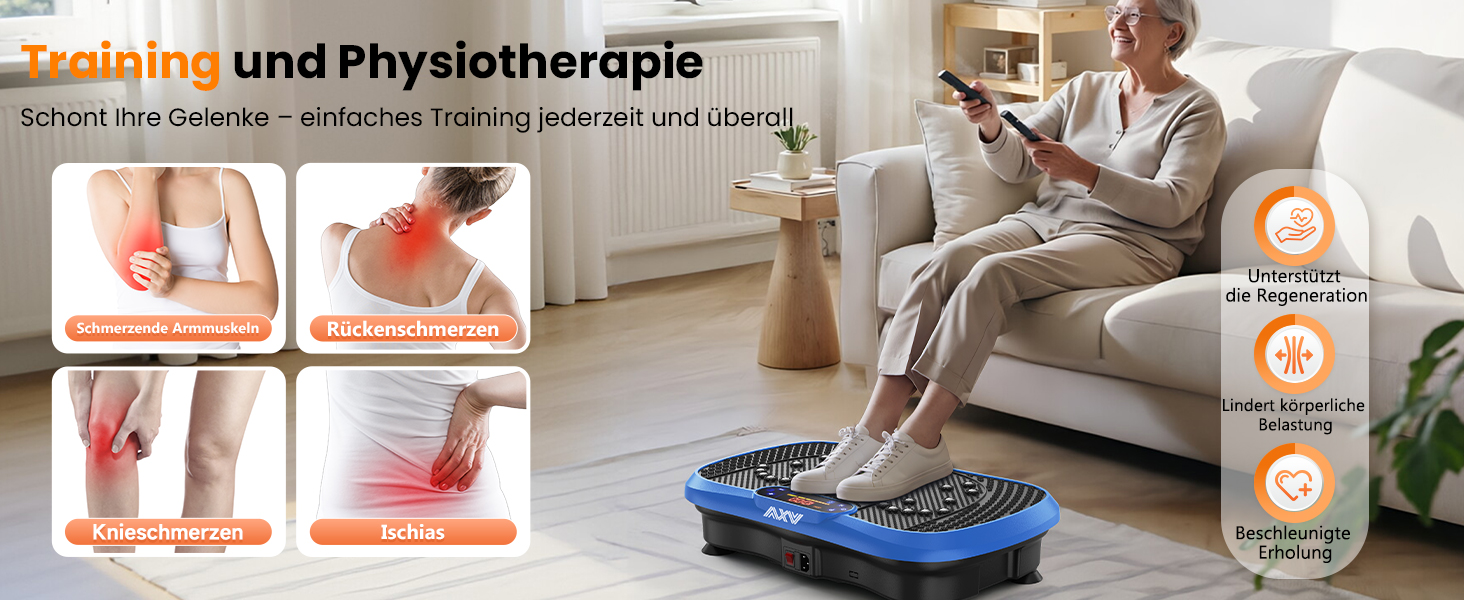 Вібраційна платформа для схуднення та фітнесу вдома, Slim Blue — масажна плита для спорту та здоров'я