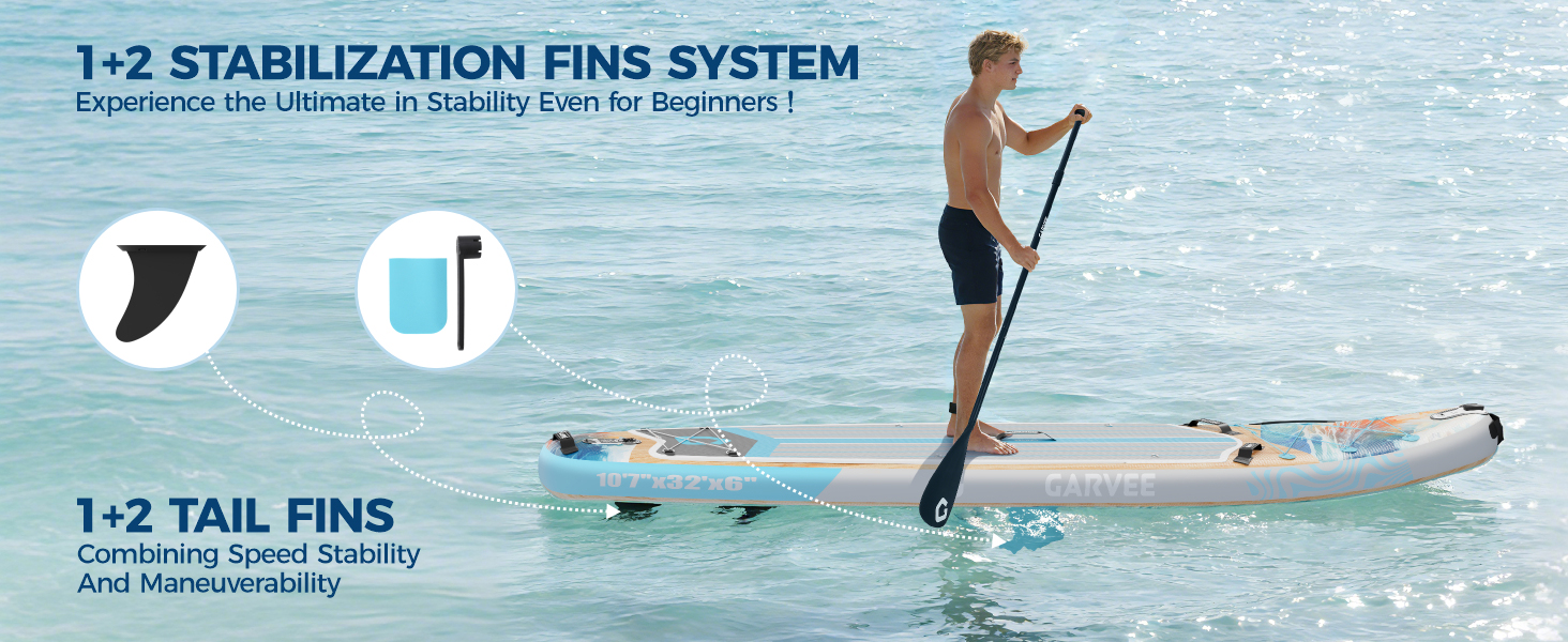 Надувний SUP Борд Преміум Класу з Аксесуарами, Кріпленням для Камери та Регульованим Веслом