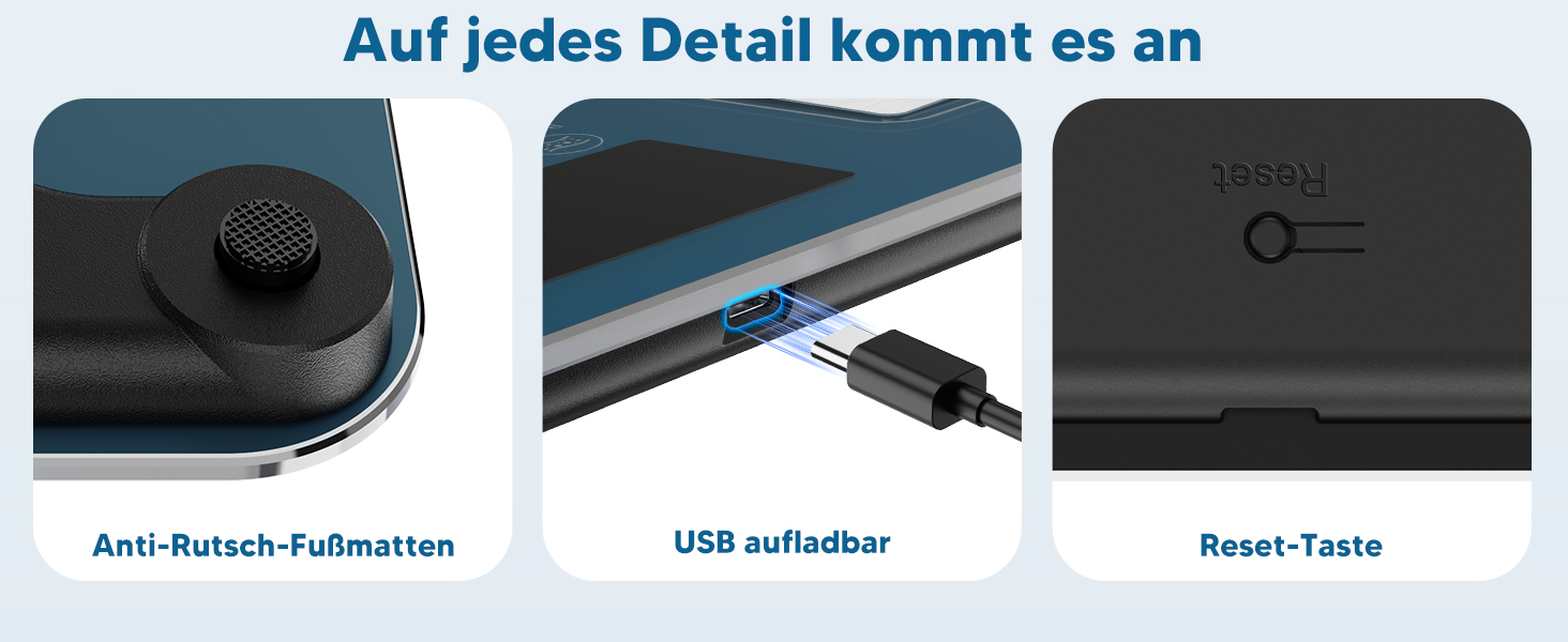 Ваги для тіла Arboleaf з USB зарядкою: аналіз жиру, м'язів, BMI та 14 показників. Цифрові ваги до 180 кг з LED-дисплеєм