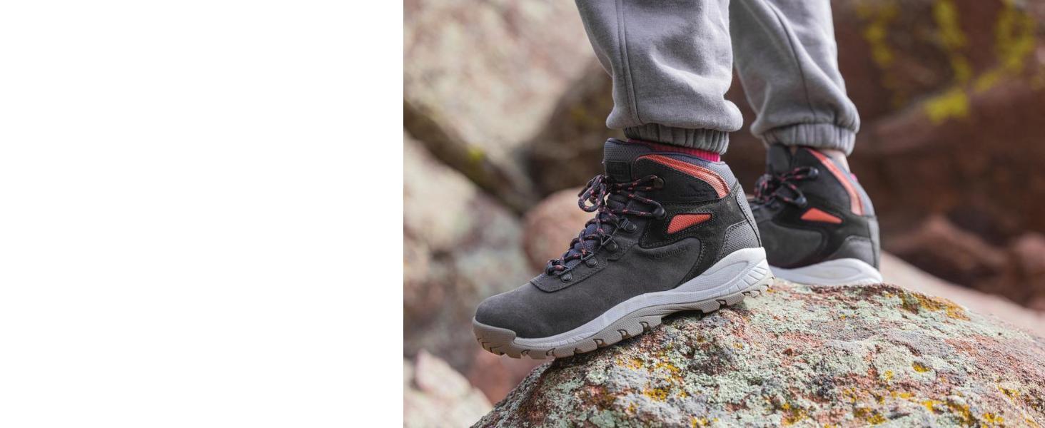 Водонепроникні туристичні черевики Columbia Newton Ridge Plus WP Amped для жінок, коричневі (Elk x Mountain Red), 39.5 EU