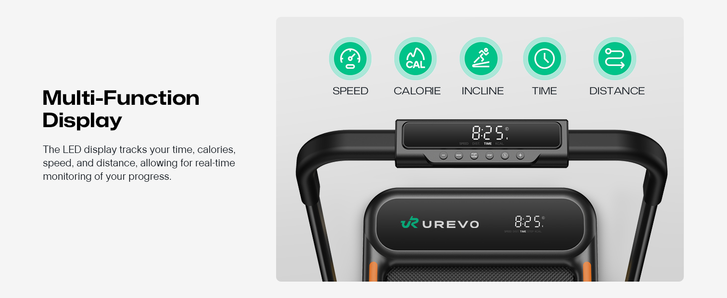 Walking Pad з нахилом 9%, амортизація 6 точок, тихий біговий стіл, 2.5 л.с. для дому/офісу (Чорний з ручкою, APP)