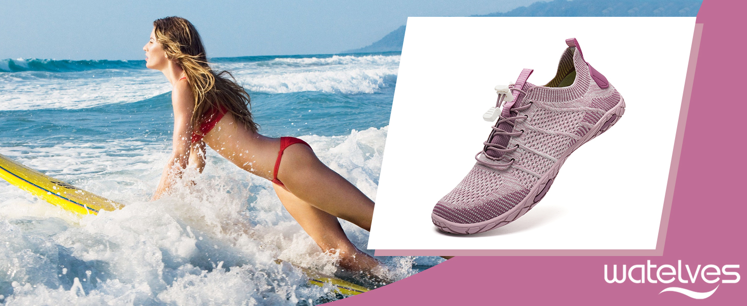 Водні шкарпетки WateLves: чоловічі та жіночі, для плавання, серфінгу, дайвінгу, фітнесу, 42 EU, блакитні