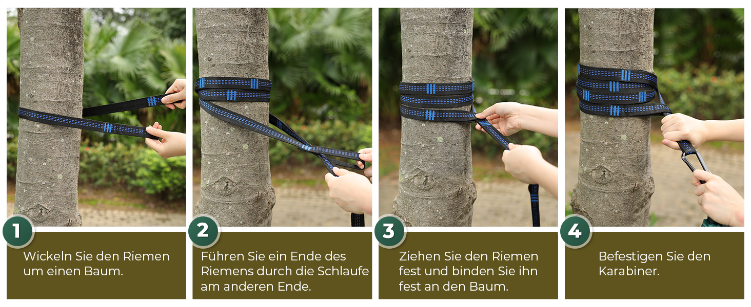 Гамак Glymnis Ultraleicht Outdoor - легкий туристичний гамак для відпочинку на природі з тросами та карабінами (до 300 кг)