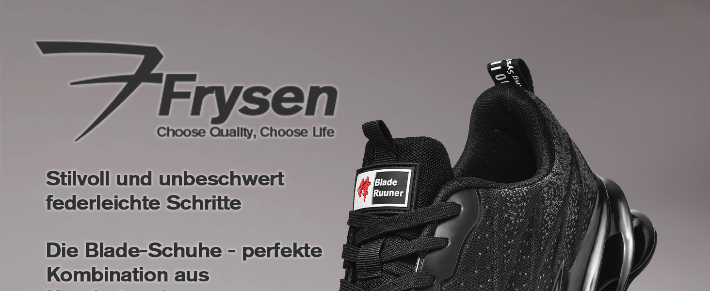 Кросівки для бігу та повсякденного носіння Frysen: дихаючі, унісекс, 38-46 EU, білі та чорні