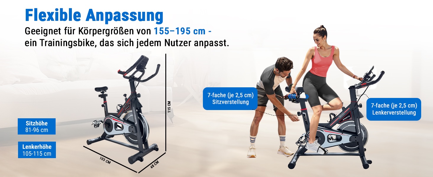 AsVIVA S14 Indoor Cycle Speedbike: фітнес-велотренажер з 15 кг маховиком, Bluetooth-комп'ютером, сумісний з додатками, регульоване сідло та плавний опір