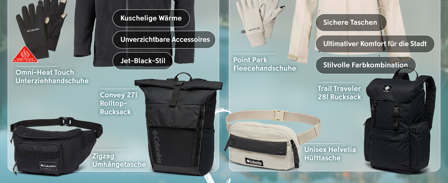 Спортивна сумка Columbia Landroamer 40L - унісекс, чорний та зелений