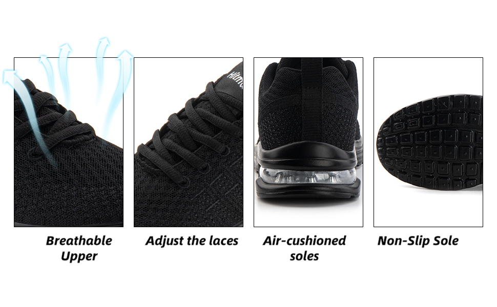 Жіночі кросівки для бігу Hitmars: зручні, дихаючі, з підошвою, що не ковзає. Розміри EU 36-42 (чорний, фіолетовий, блакитний)