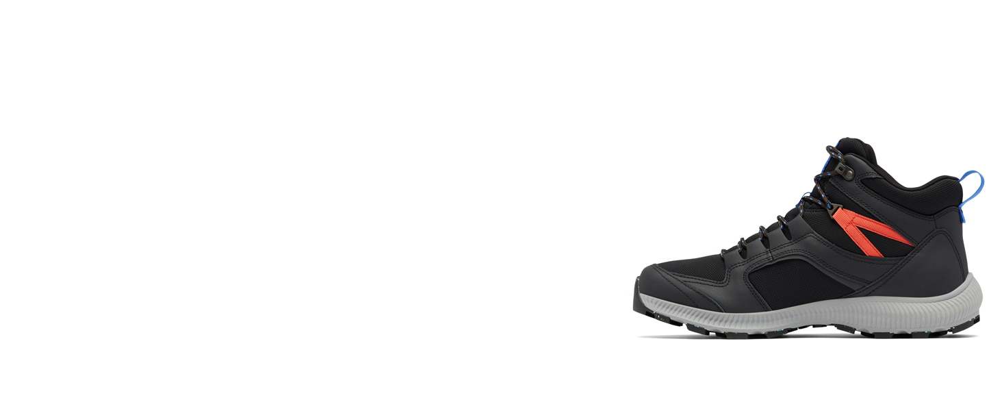 Чоловічі трекінгові черевики Columbia Re-Peak Mid Grey Dark Grey X Black 46 EU