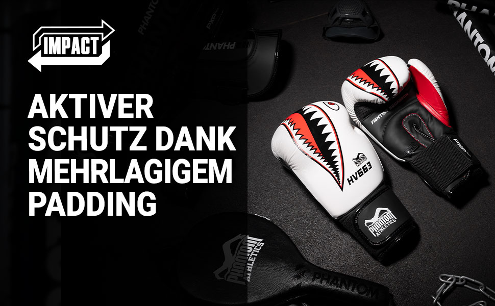 Боксерські рукавички Phantom Boxhandschuhe Fight Squad для MMA та тайського боксу | Чоловічі, білі, 12 Oz