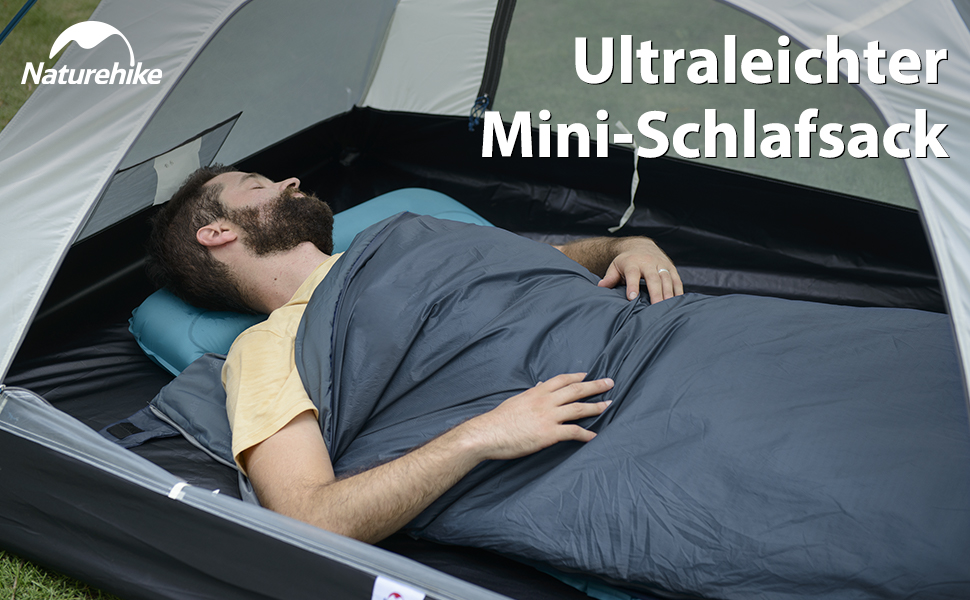 Спальний мішок Naturehike Deckenschlafsack - для туризму та кемпінгу, 7°C, легкий, підлітковий та дорослий (LW180-Braun)