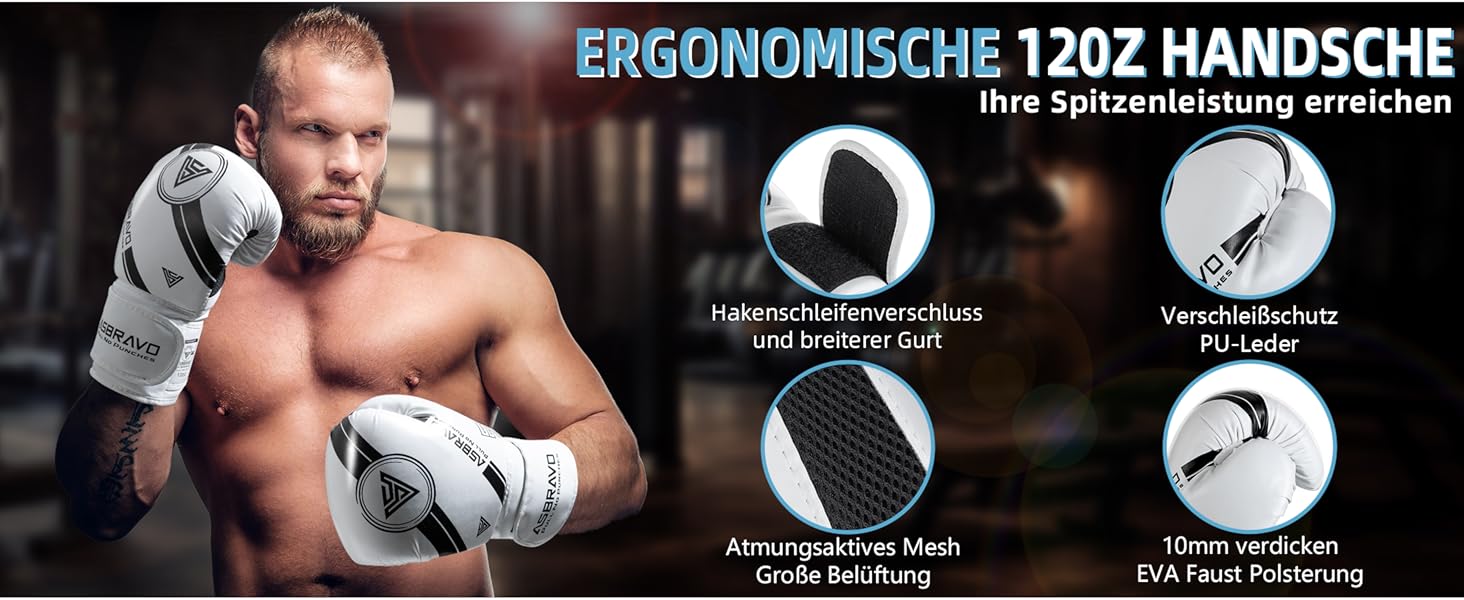 Боксерський мішок ASBRAVO для дорослих, 4 фути, PU, 12oz, комплект з рукавичками для MMA, муай-тай, кікбоксингу, тренувань вдома, бойових мистецтв (порожній), чорний