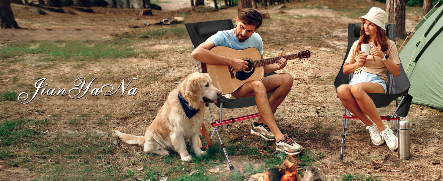Складний туристичний стільчик Jianyana для відпочинку на природі: риболовля, пляж, сад. Максимальне навантаження 150 кг.