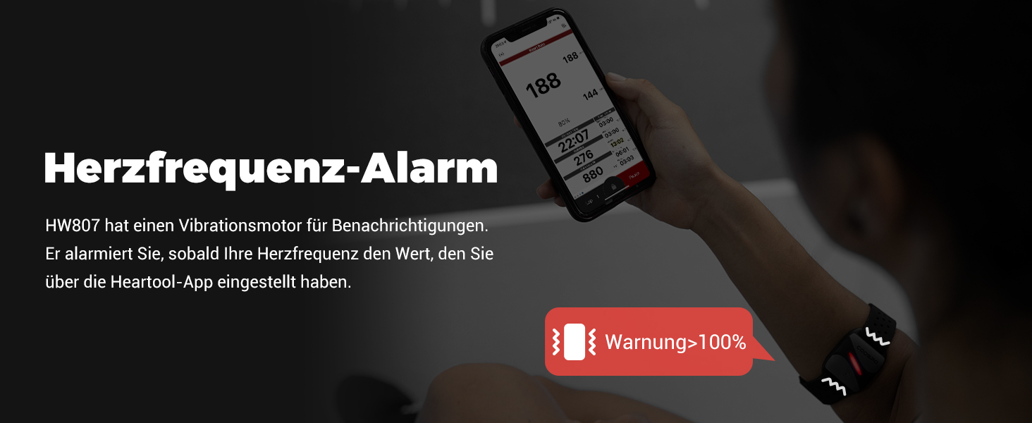 COOSPO HW807 - пульсометр на зап'ястя з вимірюванням HRV, Bluetooth 5.0/ ANT+, LED-сенсор, водонепроникний (IP67), перезаряджається, сумісний з Wahoo, Zwift, Strava