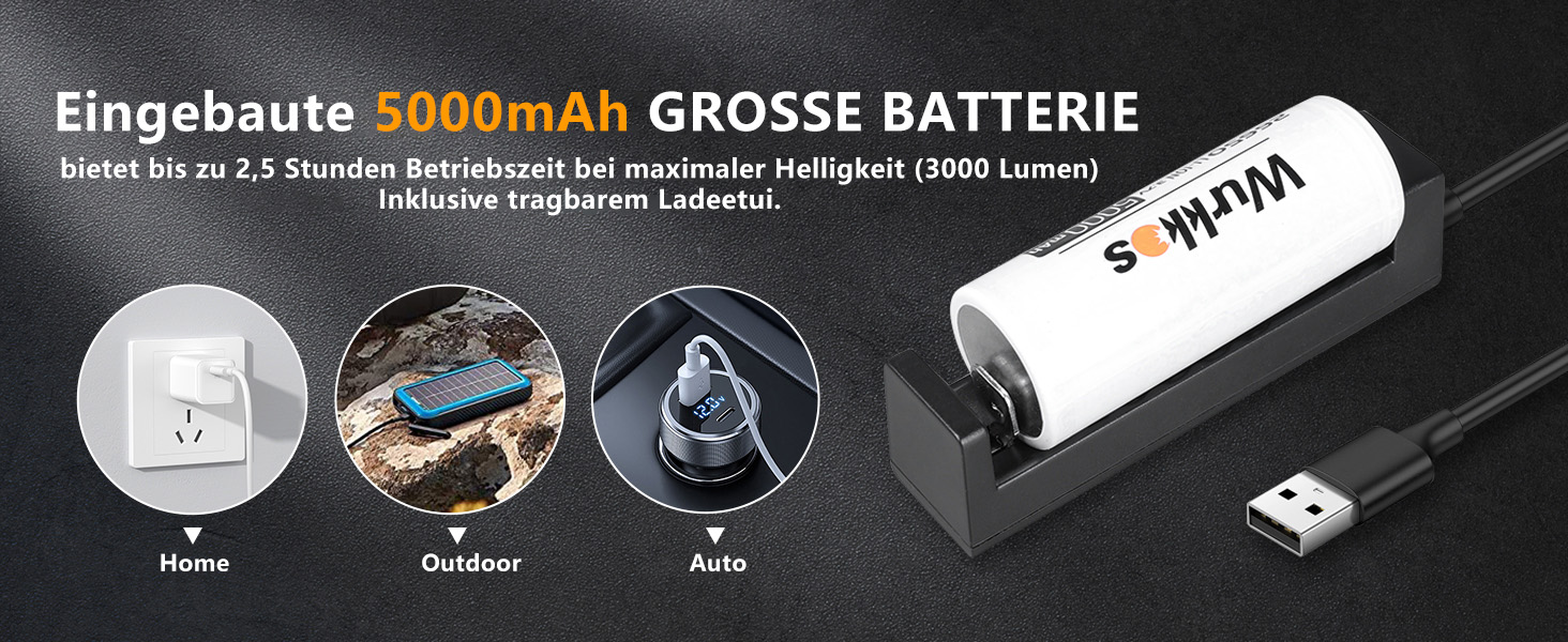 Ліхтар під водою Wurkkos DL07: 3000 люмен, 100 метрів, USB, з UV/Red світлом