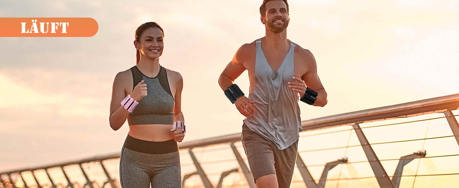 Важкі манжети для ніг BECOJADDE 0.45 кг / 0.9 кг (набір 2 шт.) для занять спортом, фітнесом, кардіо та силовим тренуванням. Чорний колір.