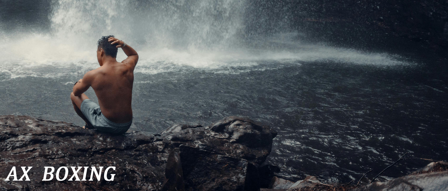 Чоловічі сандалі AX BOXING для трекінгу та спорту, літні, на липучках, дихаючі, чорні, розмір 44 EU