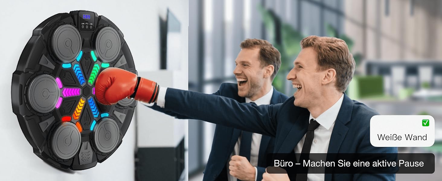 Боксерський тренажер Esnowlee з музикою та світлом, 11 режимів швидкості та 3 режими рахунку, для дітей та дорослих