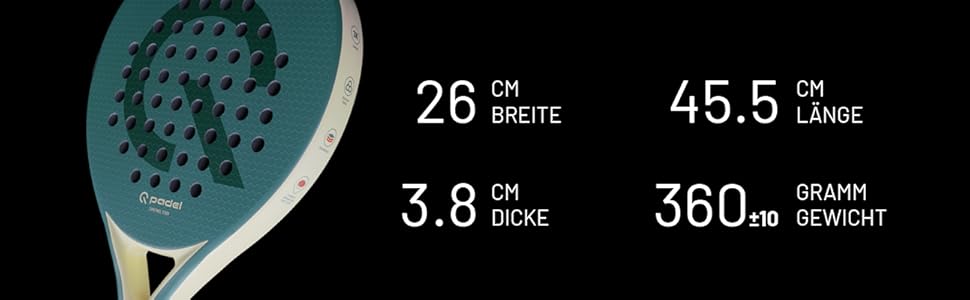 Ракетка для падел Q Padel C300 360g (3K Carbon) – для контролю, легка, унісекс