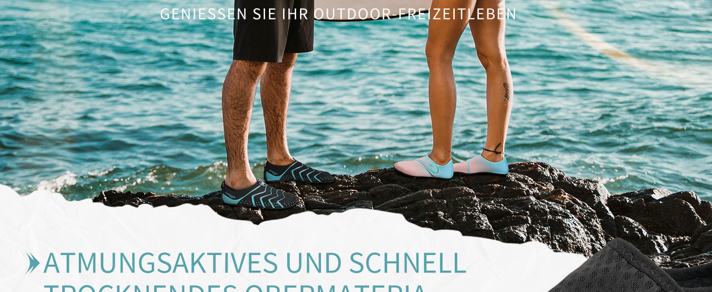 Шкарпетки для плавання WateLves: чоловічі та жіночі, для басейну, пляжу та серфінгу. Швидко сохнуть, дихають, унісекс, 40/41 EU, синій