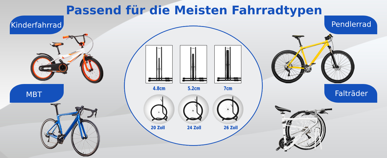 Підставка для велосипедів TLGREEN 2 шт. - стійка для паркування, ремонтна, для MTB, шосе, 20-27 дюймів, ширина шини до 70 мм