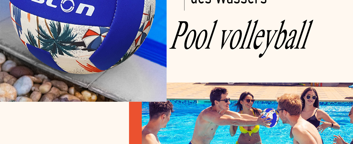 Волейбольний м'яч Senston для пляжу та саду - вологостійкий, м'який доторк, рожевий