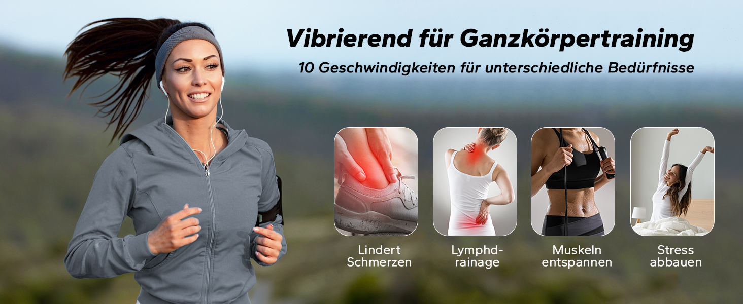 Вібраційна платформа MERACH для тренувань всього тіла, підтримка Bluetooth, синій