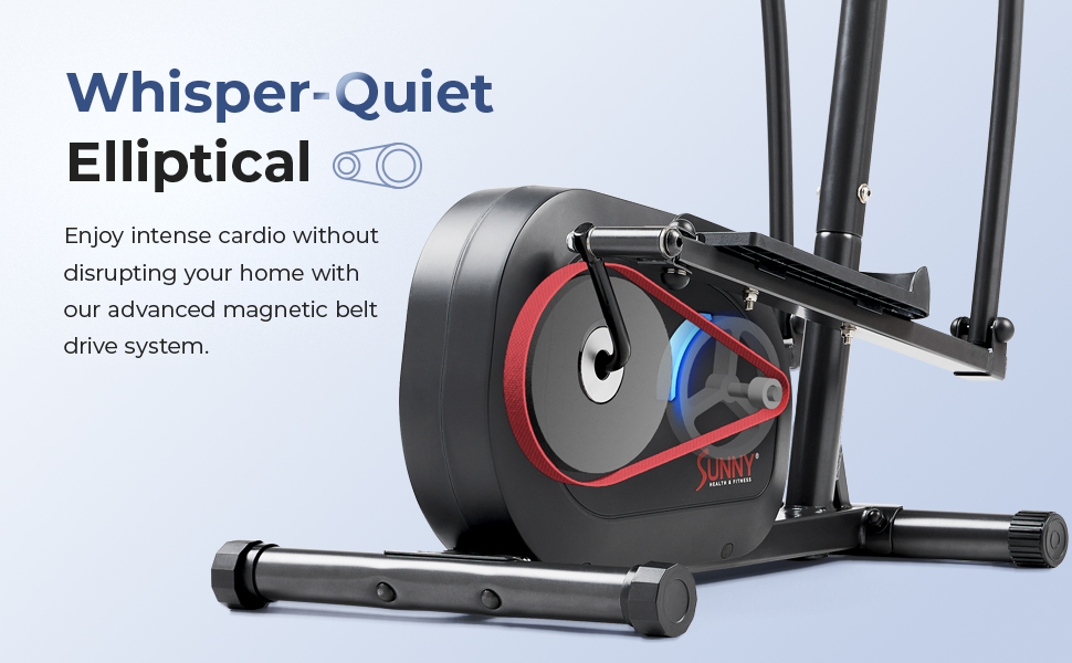 Еліптичний тренажер Sunny Health & Fitness SF-E905SMART з магнітною системою та підключенням до SunnyFit App