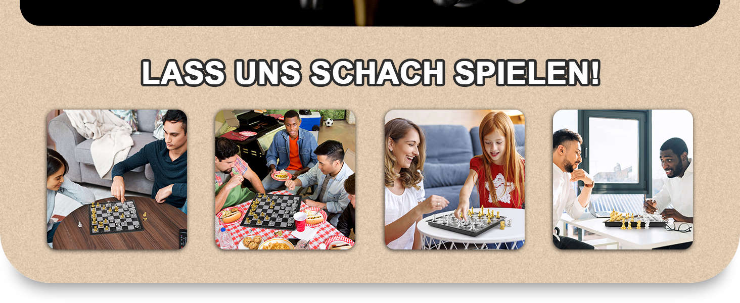 Набір для гри в шахи Peradix з магнітним складанням, 25*25 см, золотий (для дітей від 6 років)