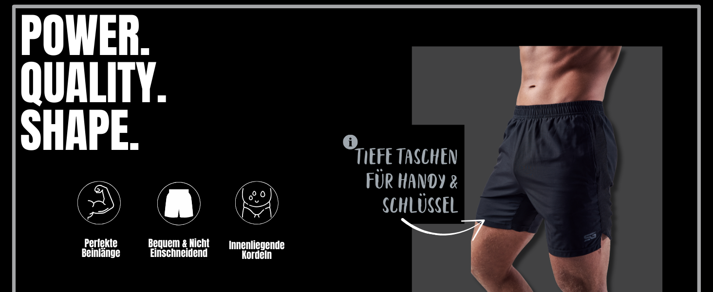 Шорти спортивні чоловічі Satire Gym з кишенями - для бігу, фітнесу, бодібілдингу, L, пісочний колір