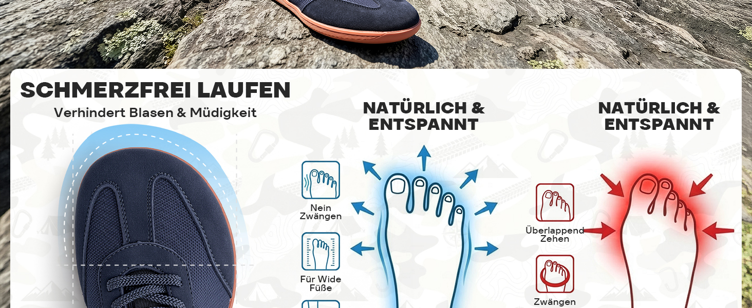 Кросівки-босоніжки Sosenfer Barfußschuhe унісекс, slip-on з широким носком та сіткою, хакі, 44 EU
