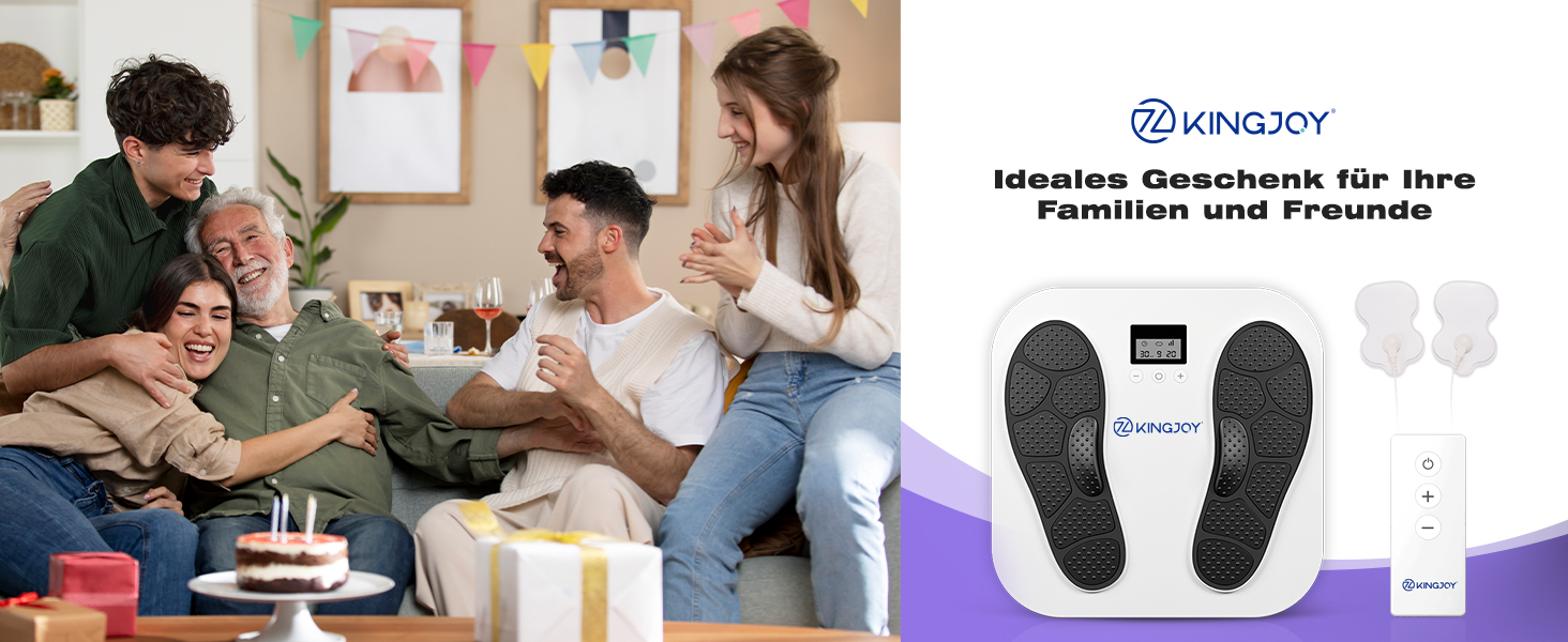 Масажер для ніг та тіла Medic EMS TENS - стимулятор кровообігу з 10 режимами та 20 рівнями інтенсивності. Зменшує біль при п'ятковому фасціїті, невропатії та болю. Білий колір.