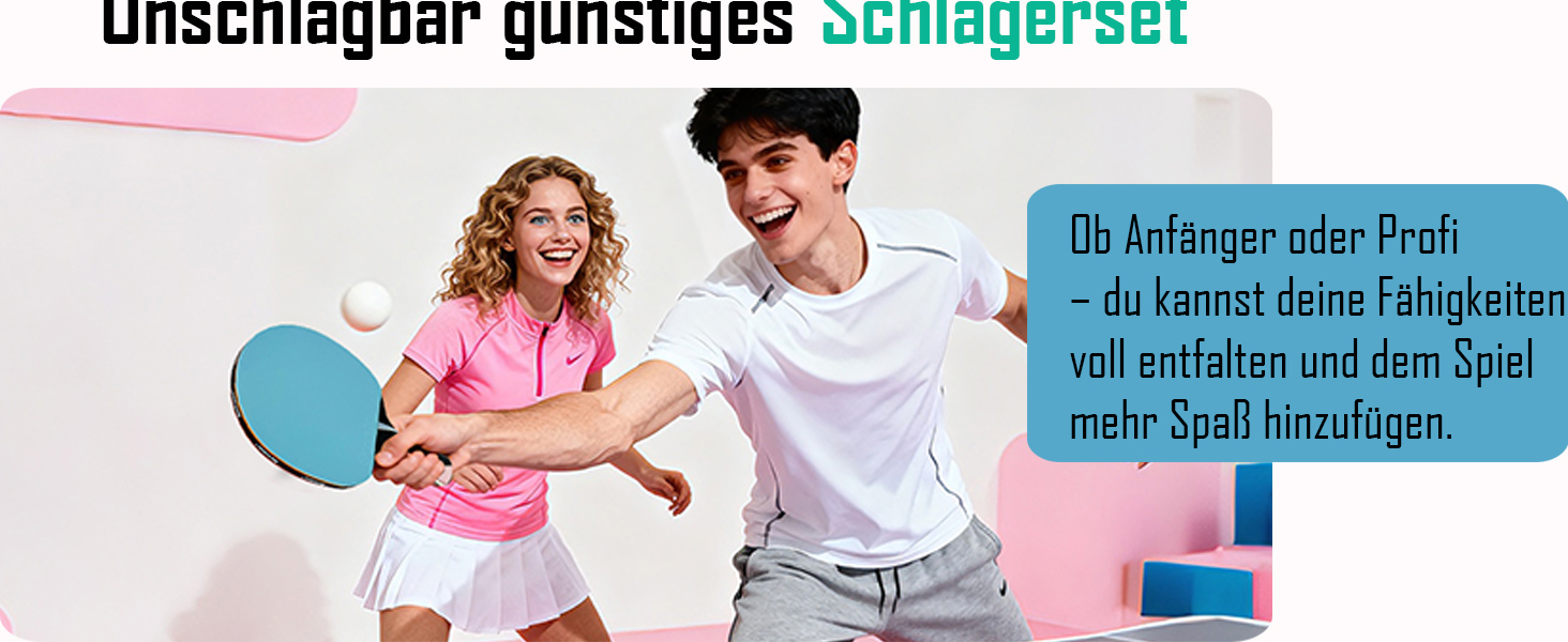 Набір для настільного тенісу Senston: ракетки та м'ячі S7 для професійної гри та розваг