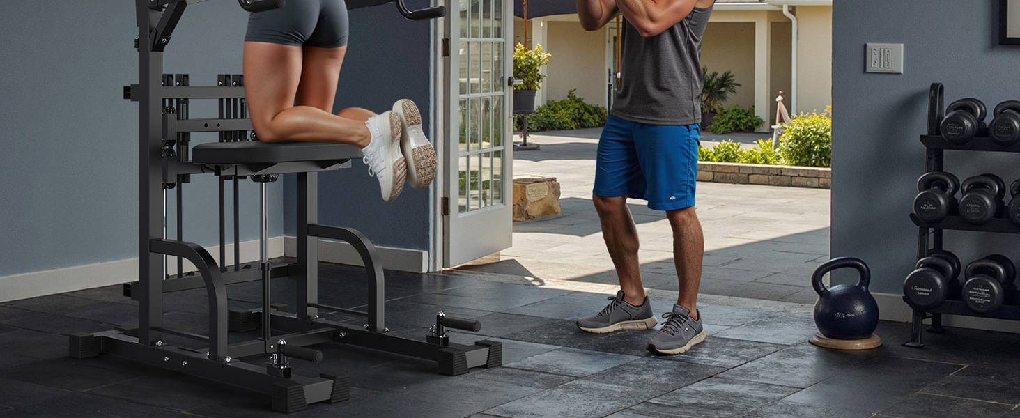 Power Tower Sportsroyals для силових тренувань вдома, 204 кг, чорний