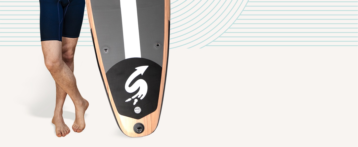 Надувний SUP SereneLife для дорослих та дітей: комплект з веслом, насосом та сумкою. Touring SUP для річки, моря та озера. Максимальне навантаження 155 кг.