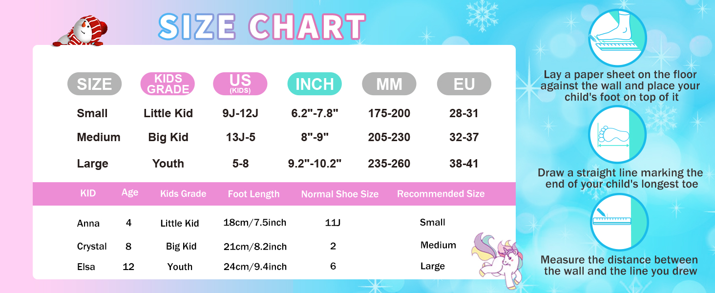 Ролики дитячі SULIFEEL Unicorn Rainbow для дівчаток та хлопчиків, світлові, чорні, 28-31 EU