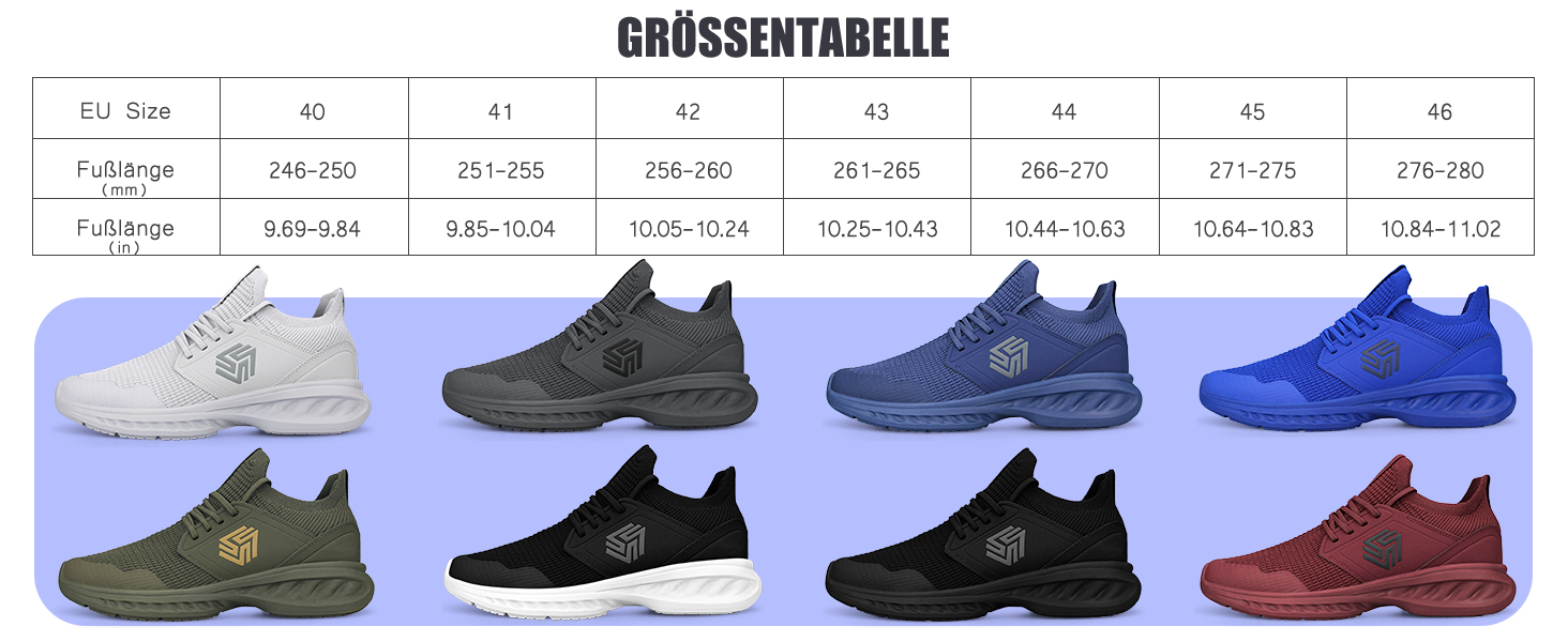 Чоловічі кросівки для бігу та занять спортом: біг, теніс, фітнес, повсякденне носіння. Розмір 40 EU, чорний колір. Легкі, дихаючі, для активного відпочинку та занять спортом.