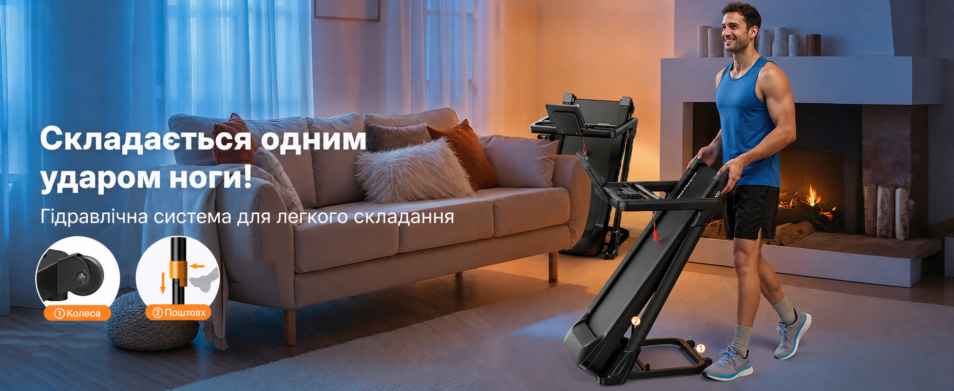 Бігова доріжка MERACH T31 для дому, автоматичний нахил 18%, швидкість 1-14 км/год, складана, мотор 3.5 к.с., витримує до 159 кг, керування через додаток, чорна (46x140 см)