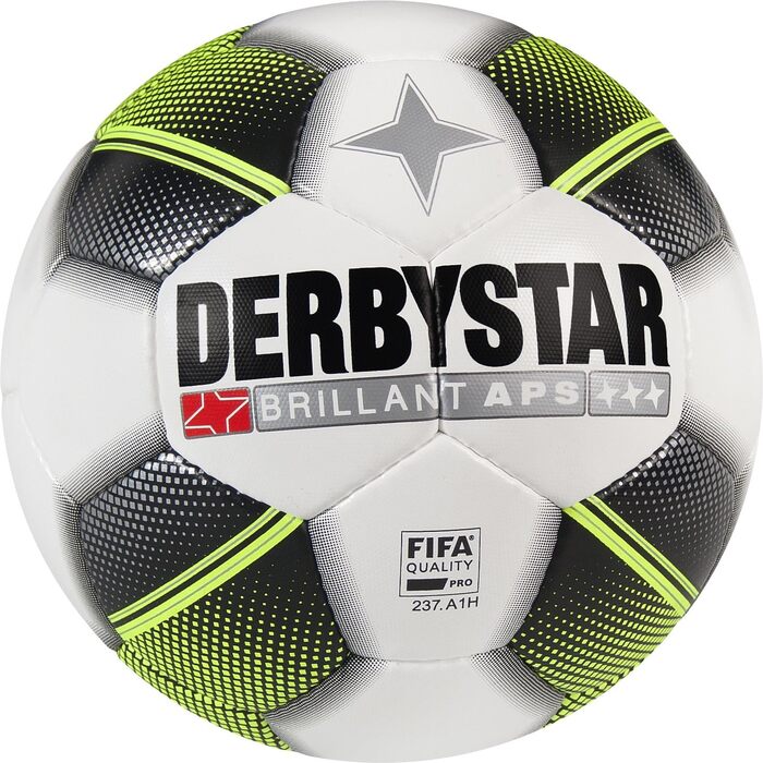 Футбольний м'яч Derbystar Brillant Aps розмір 5 біло-чорний