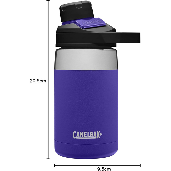 Термос-пляшка CAMELBAK Chute Mag 350 мл, нержавіюча сталь, чорна, універсальна