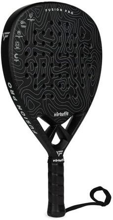 Ракетка VirtuFit Fusion Pro Padel - Чорна/Сіра