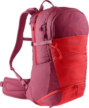 Рюкзак Vaude Wizard 30+4 водовідштовхувальний, трекінговий для жінок і чоловіків, зручна система перенесення, органайзер, колір червоний